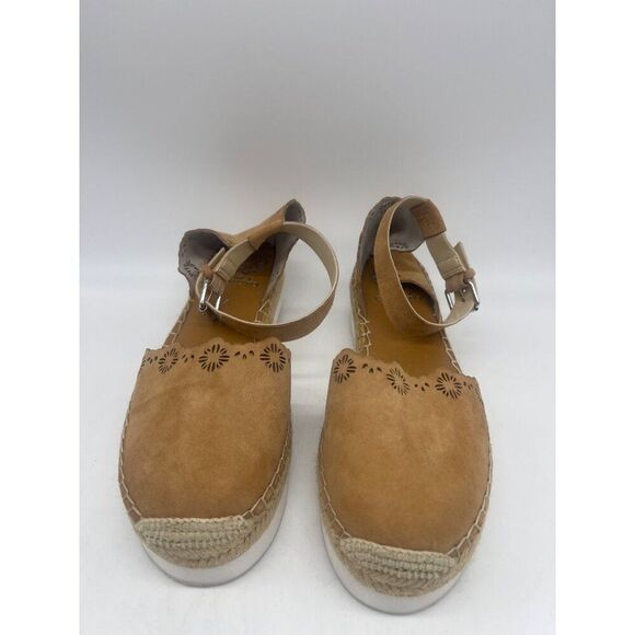 Vince Camuto Women Tan Lazer Cut Espadrille Sandals Size  9.5 - Picture 3 of 9